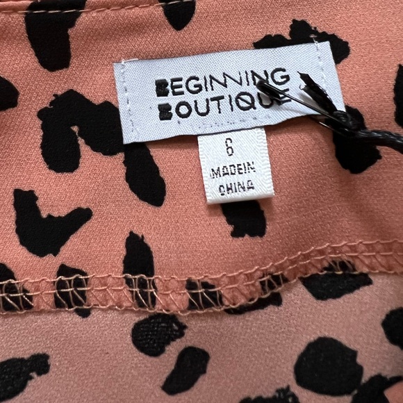 Beginning Boutique Laura Skirt rust print - Picture 4 of 5